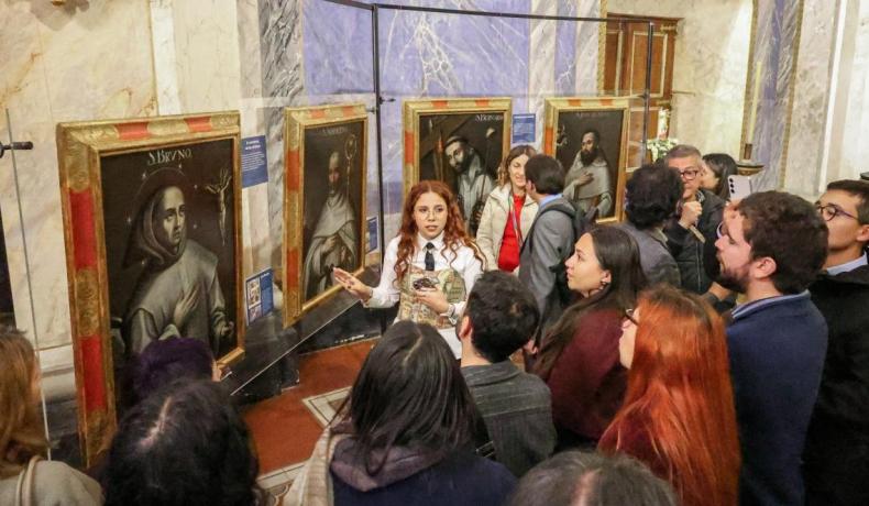 Muestra inédita de16 pinturas restauradas del siglo XVII. Patrimonio artístico custodiado por la Compañía de Jesús en Colombia.